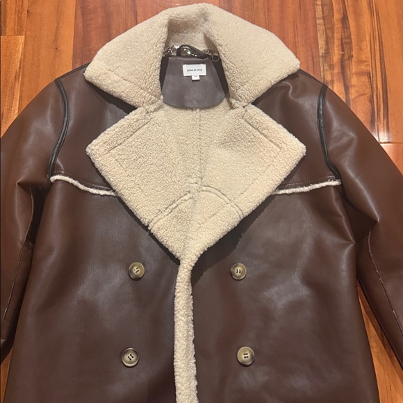 Song of Style Brown Faux Leather with Cream Interior - Picture 2 of 11